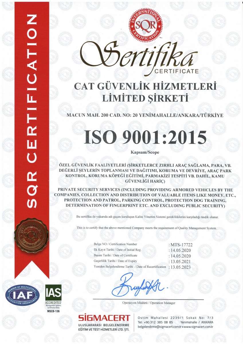 ISO 9001 Kalite Yönetim Sistemi